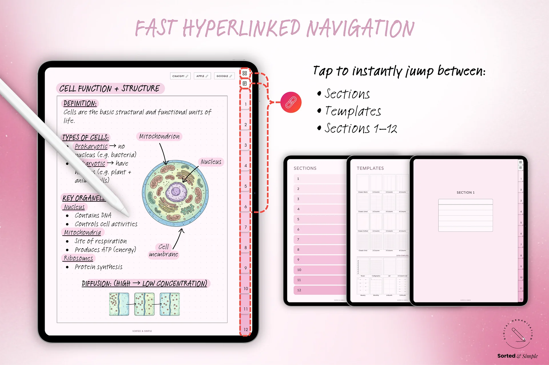 Smart Digital Notebook - Pastel Pink product image (3)