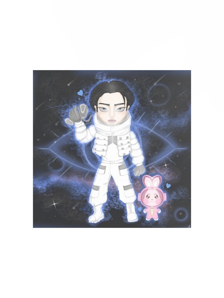 Park Seong Hwa Fanart Square Poster - Ateez product image (1)