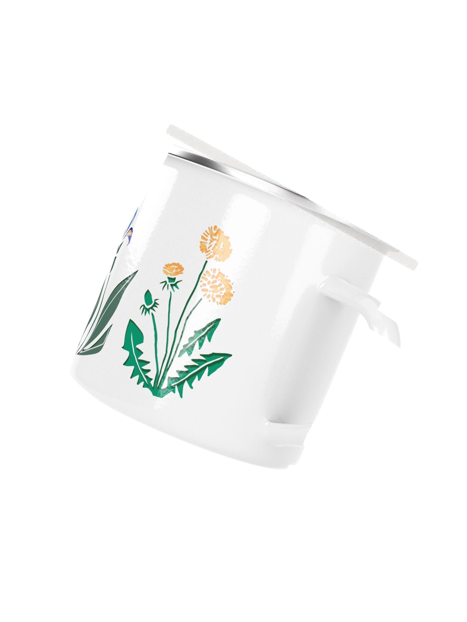 ENAMEL MUG FOUR FLOWERS product image (3)