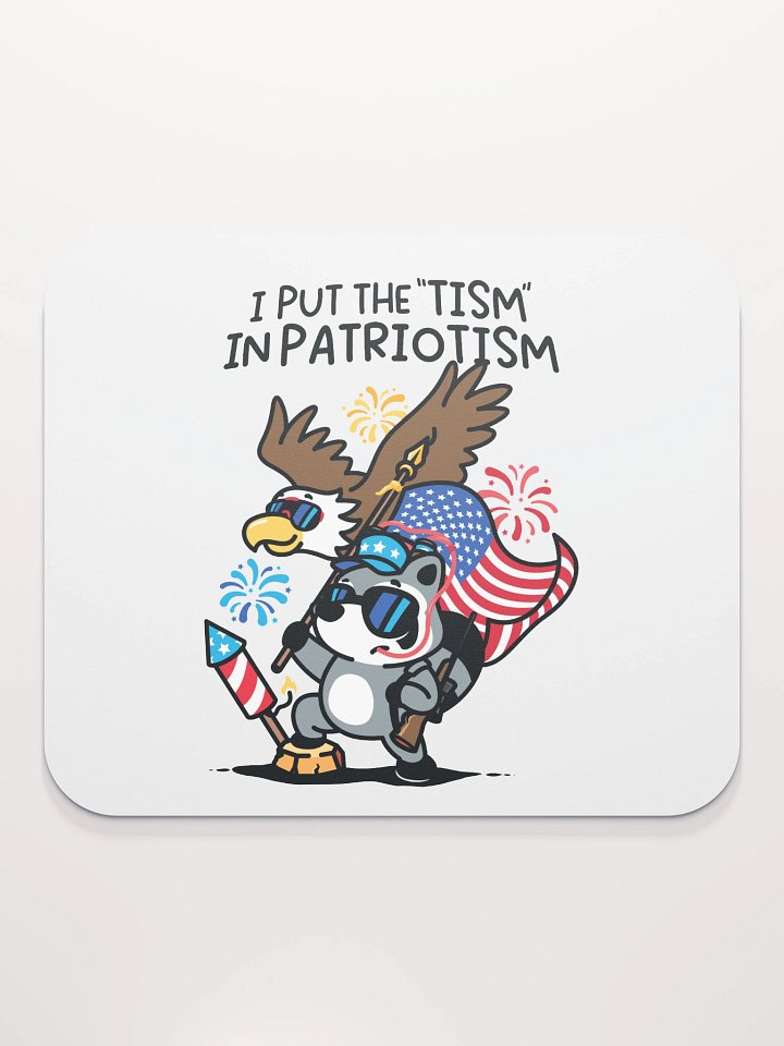 'Tism In Patriotism Mousepad product image (2)