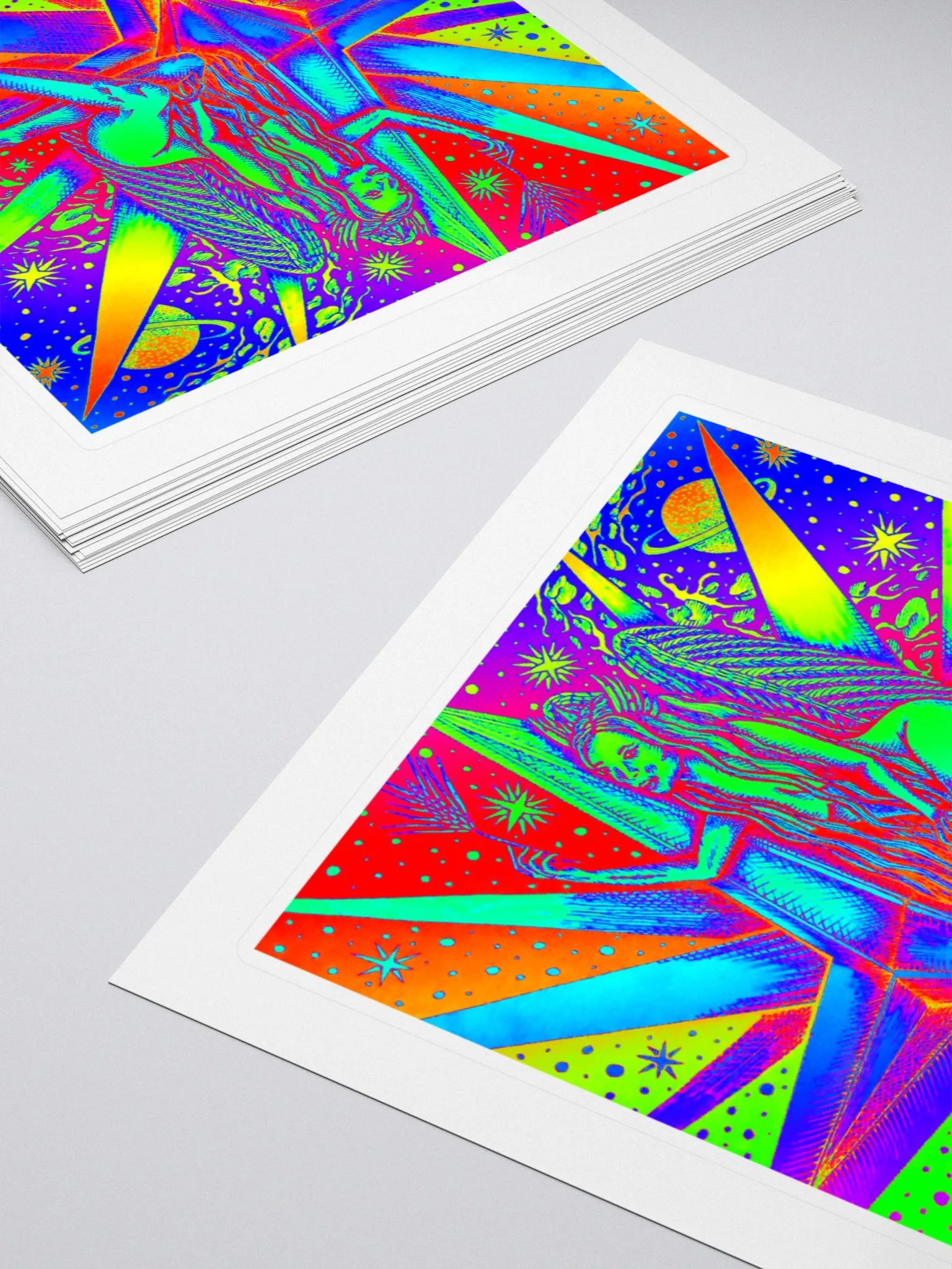 Limited Edition Full Rainbow Limited Edition Virgo Zodiac Kiss Cut Stickers product image (4)