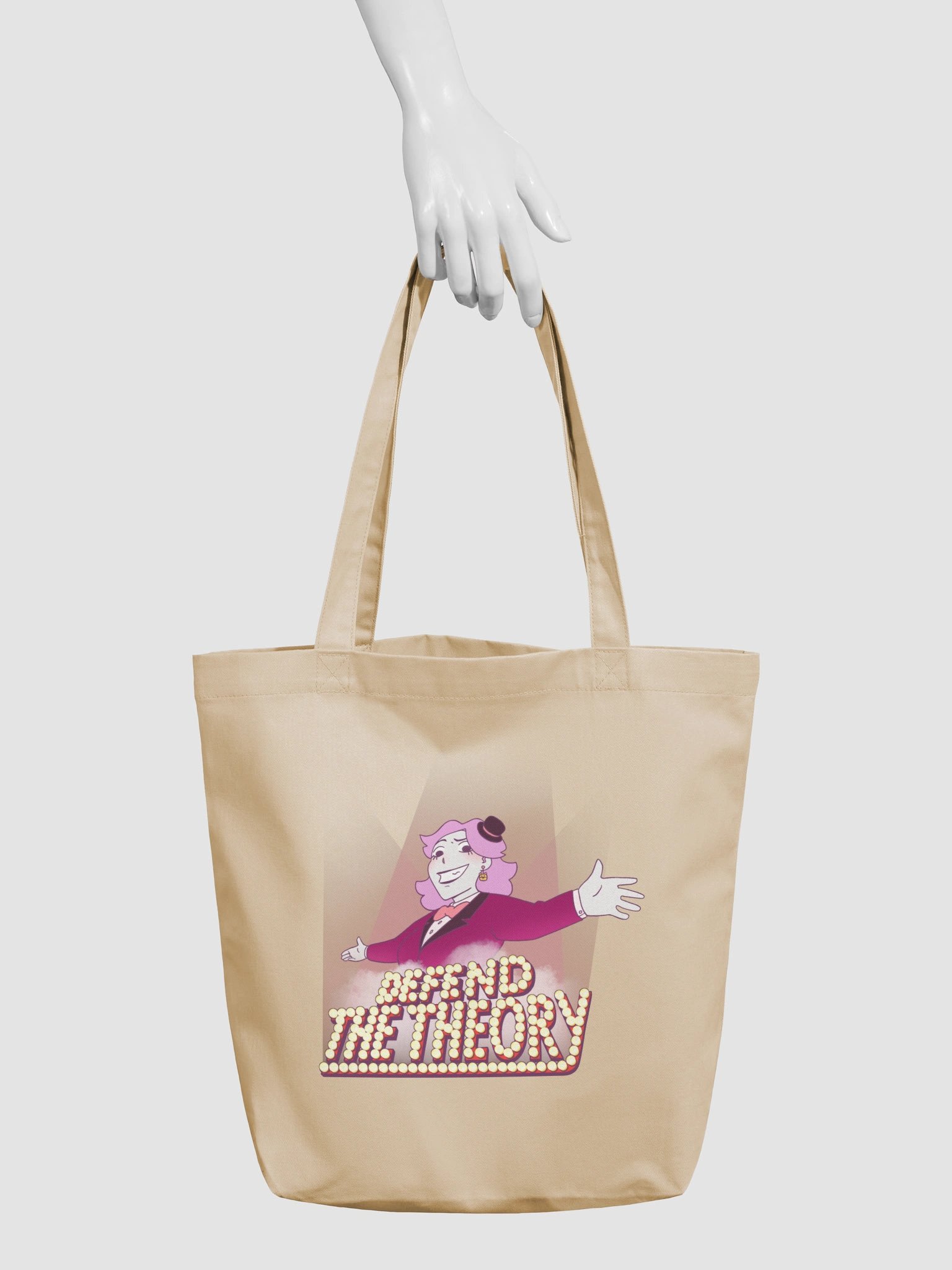 Defend The Theory Pink Tote Bag product image (6)