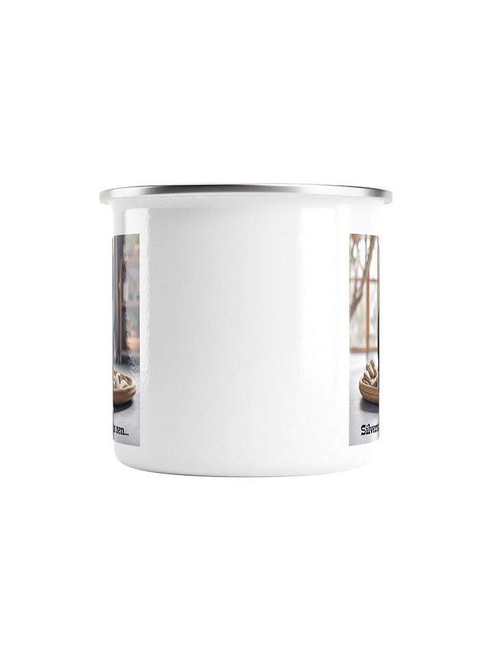 Silversmithing is zen… silver rim mug product image (2)