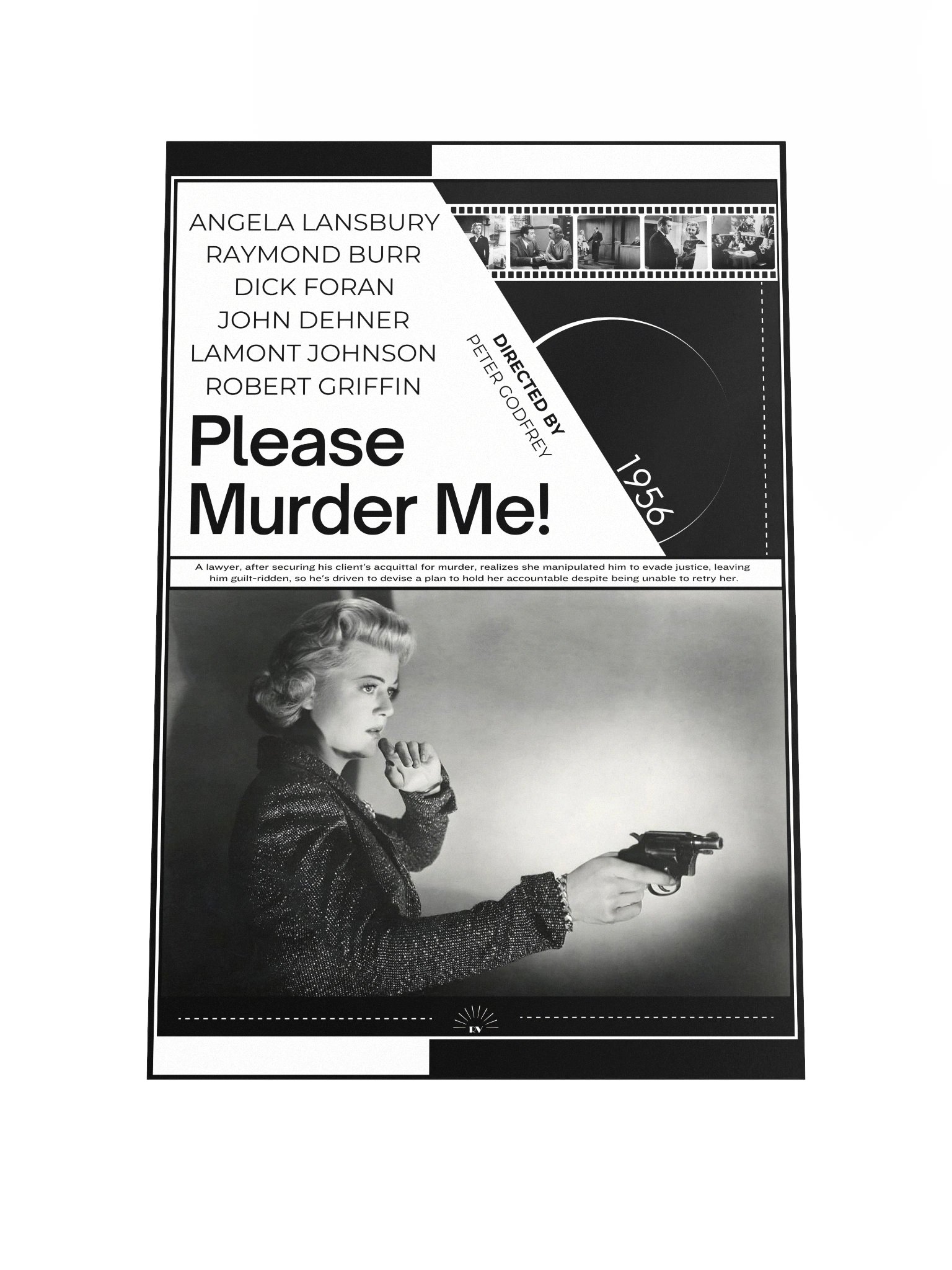 Please Murder Me! with Raymond Burr and Angela Lansbury 1956 | Movie Poster | 12x18 Wall Art product image (1)