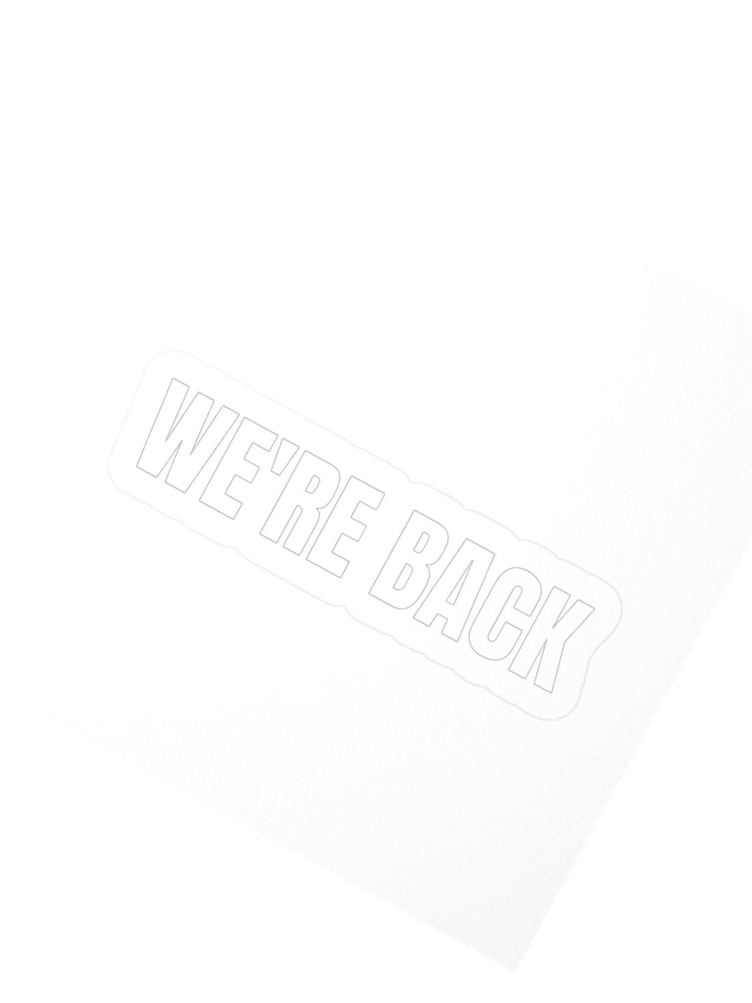 STICKER - WE'RE BACK product image (2)