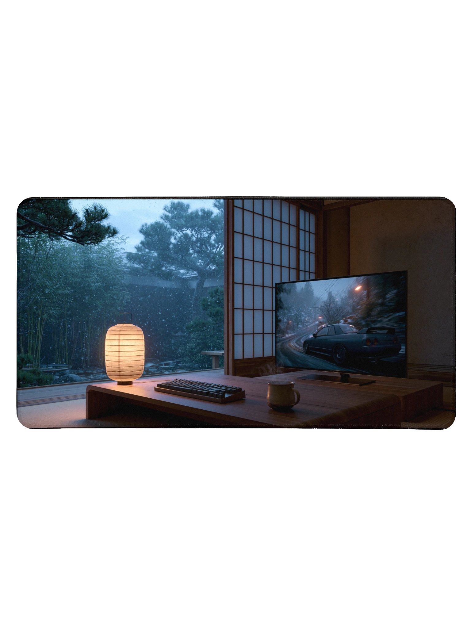 Snowy Ryokan R32 Desk Mat product image (1)