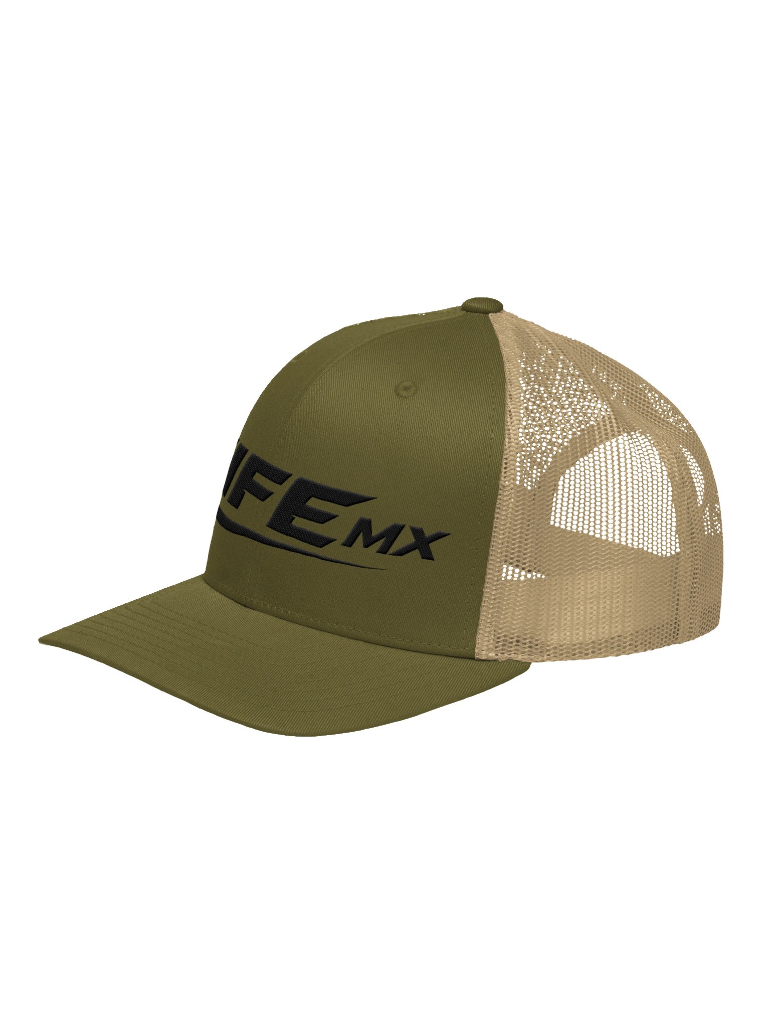 FifeMX Stitch Retro Trucker Hat – Black Logo product image (6)