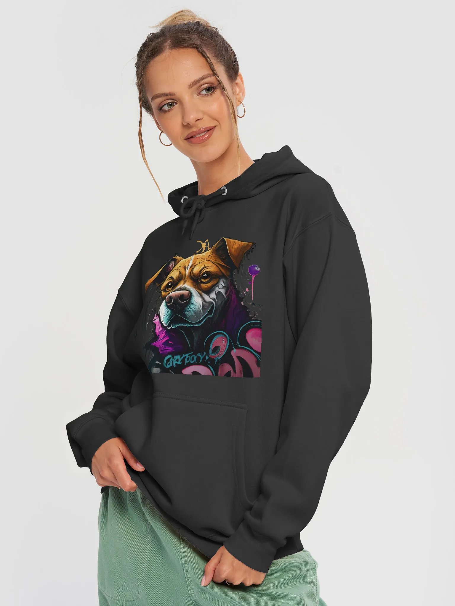 Vibrant Canine Expression Hoodie product image (3)