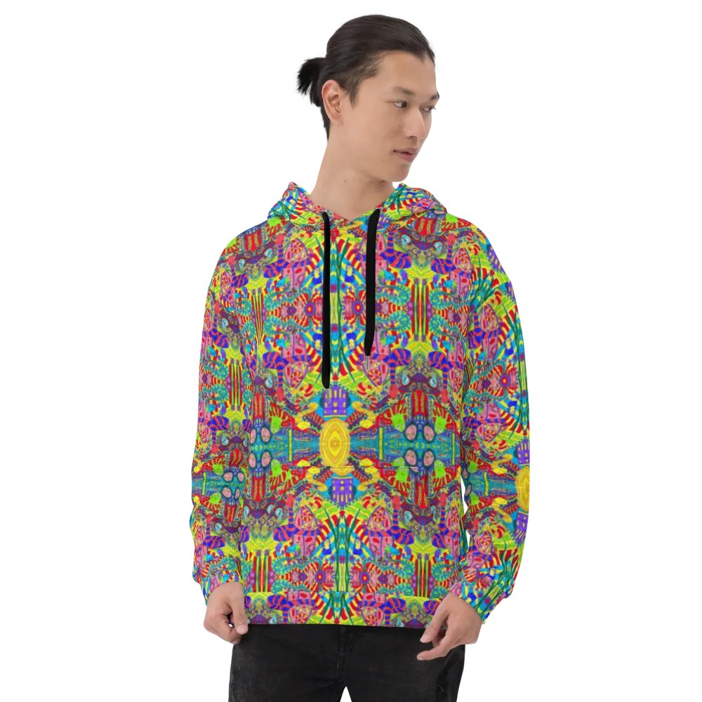 Abstract Doodle Creatures Unisex All Over Print Hoodie product image (8)