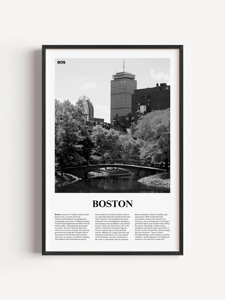 Boston 03 Newspaper Poster | Framed product image (1)