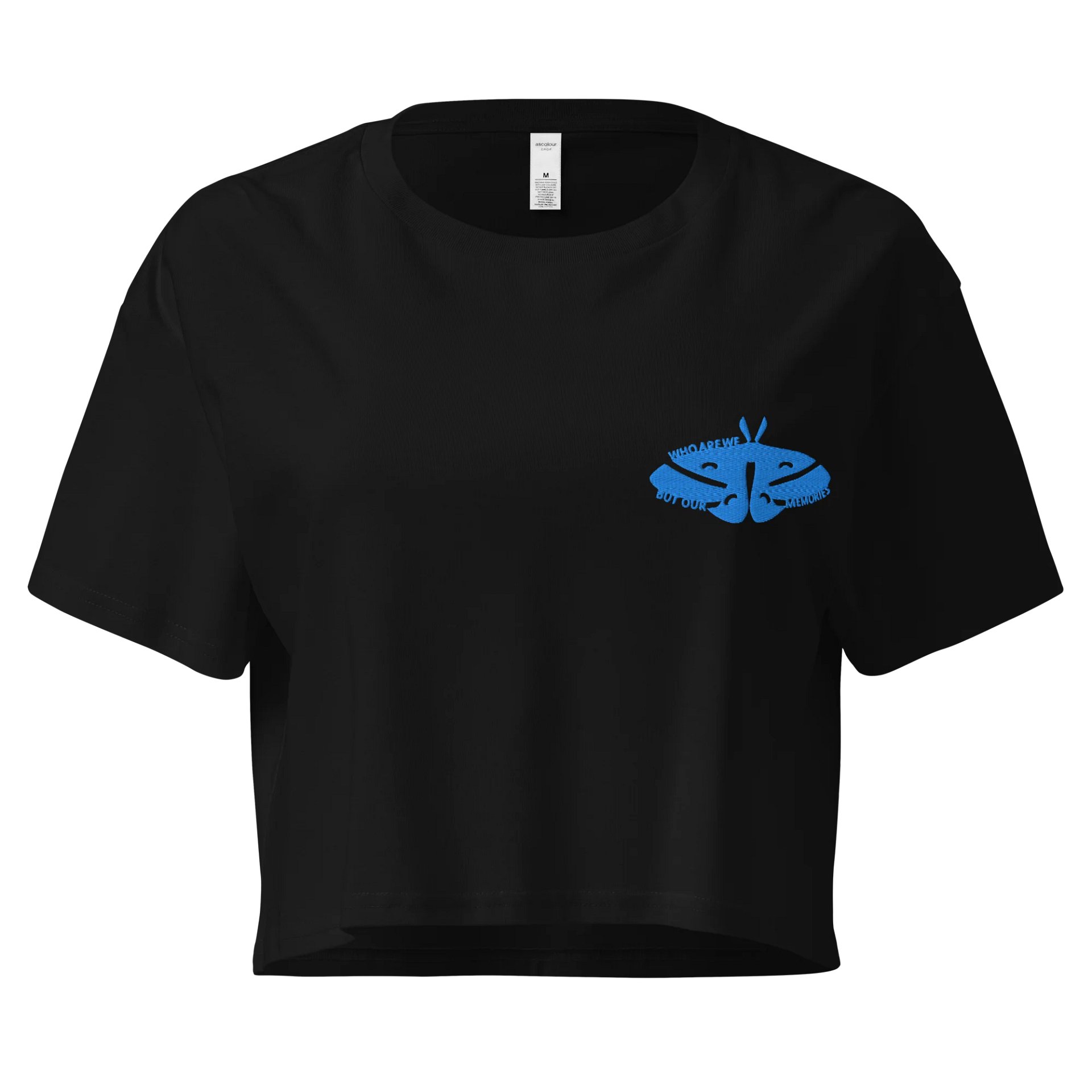 Who Are We But Our Memories Premium Embroidered Crop Tee product image (1)