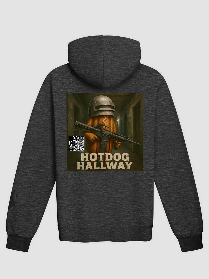Hotdog Hallway QR Hoodie (Back image) product image (14)