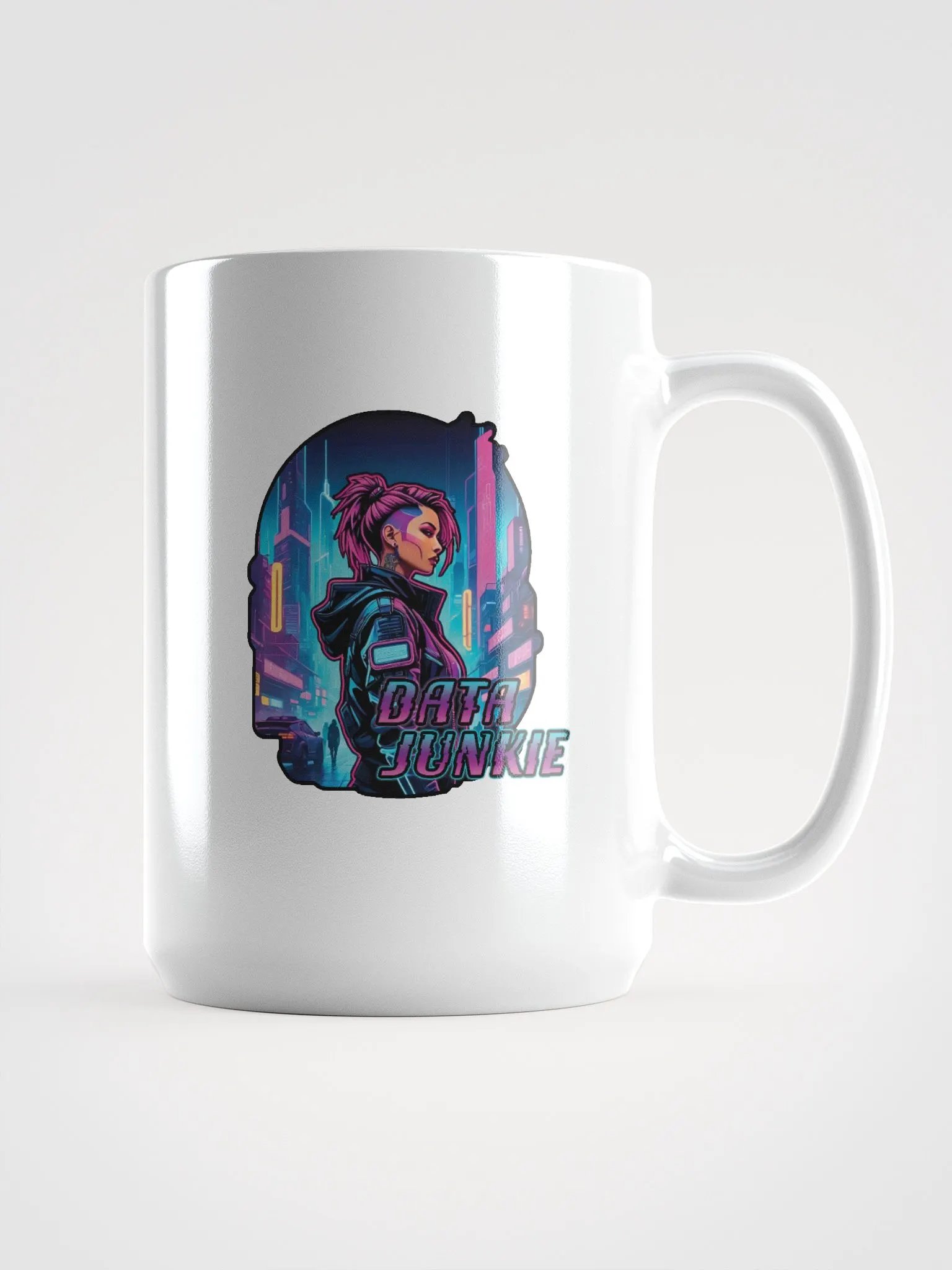 Neon Data Junkie Mug product image (1)