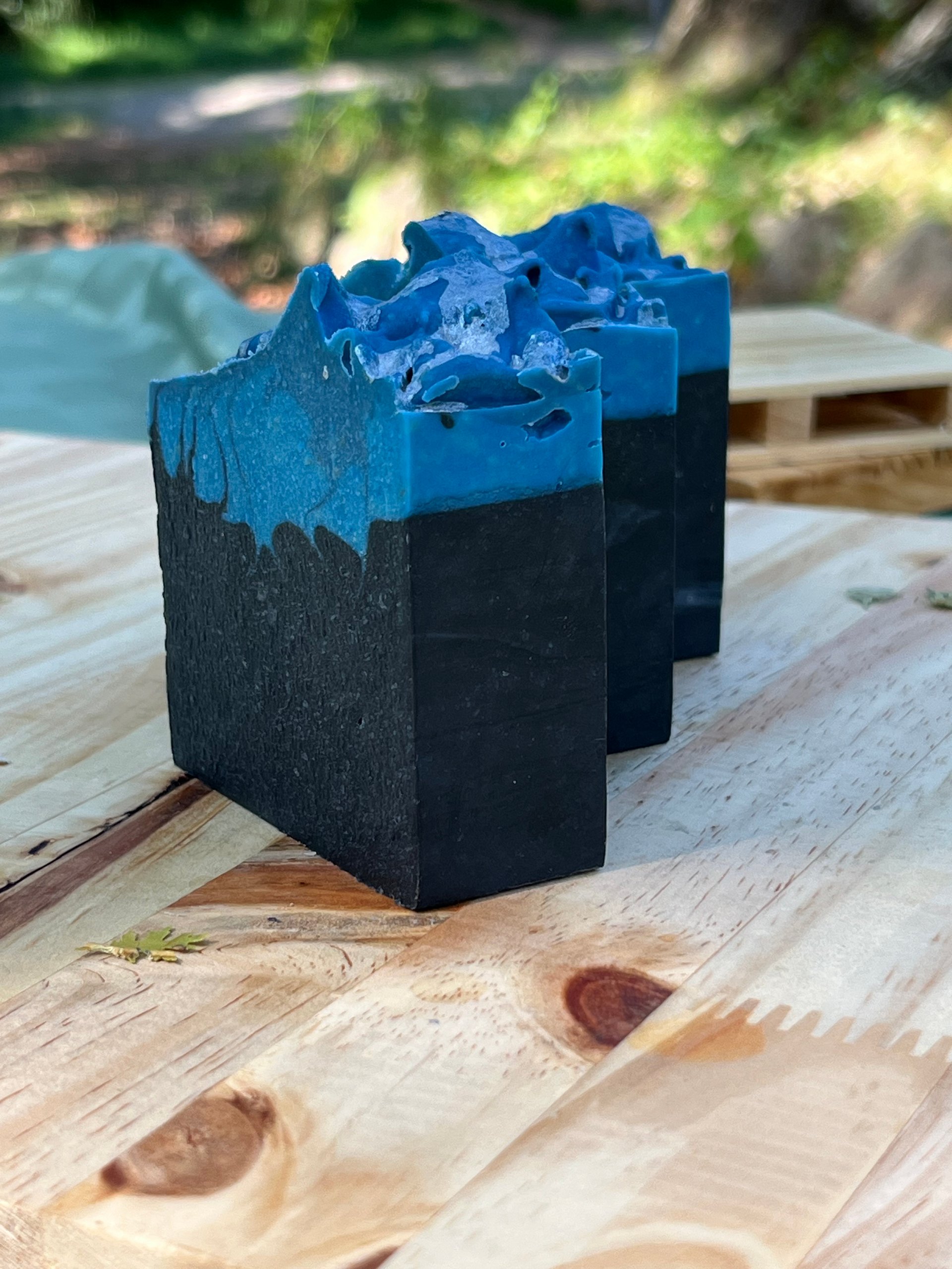 Thunderstorm Cold Process Goat Milk Charcoal Soap product image (3)