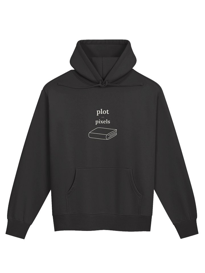 Plot Over Pixels Heavyweight Hoodie | Coal product image (1)