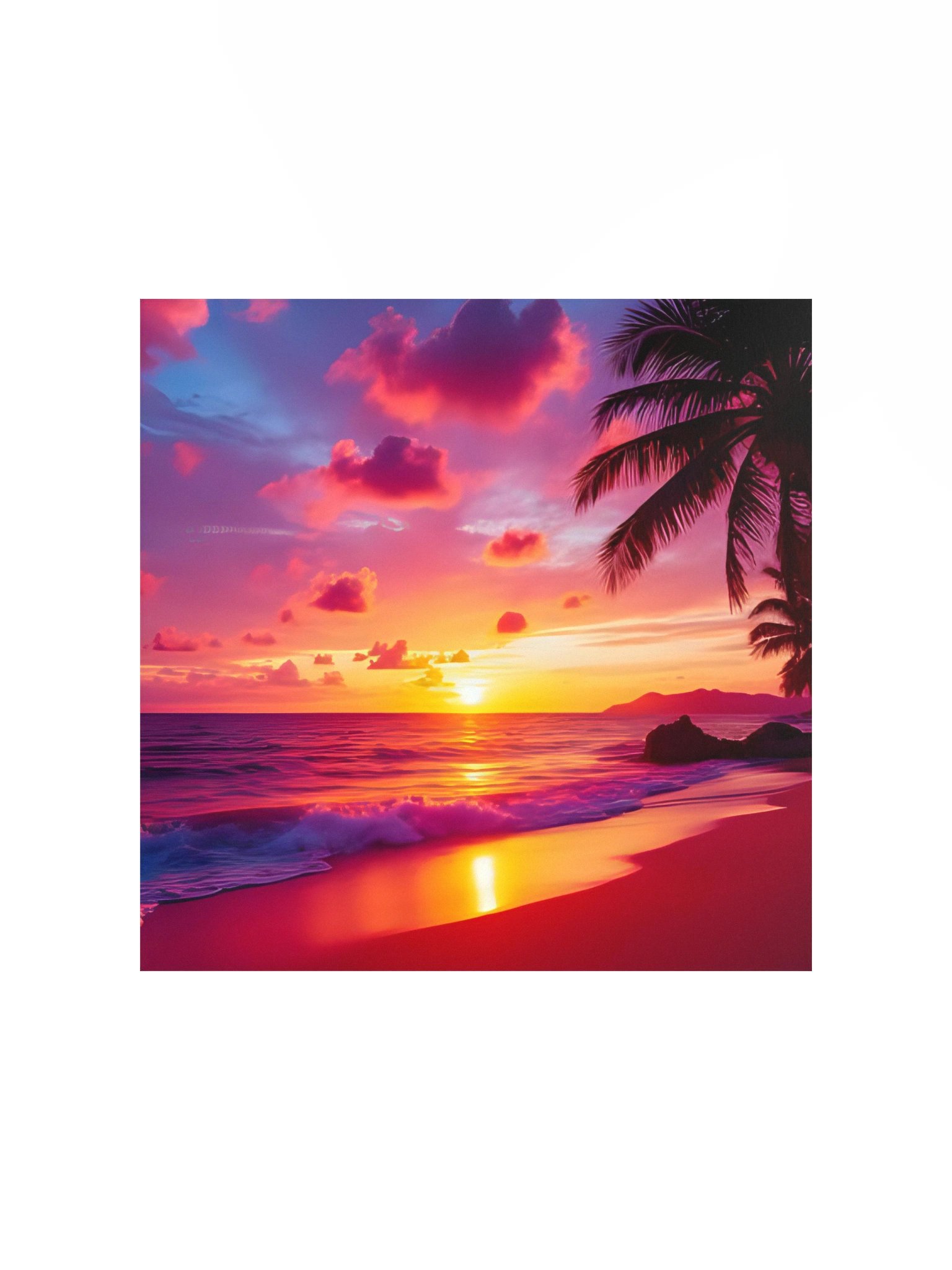 Tropical Sunset Serenity Poster product image (1)