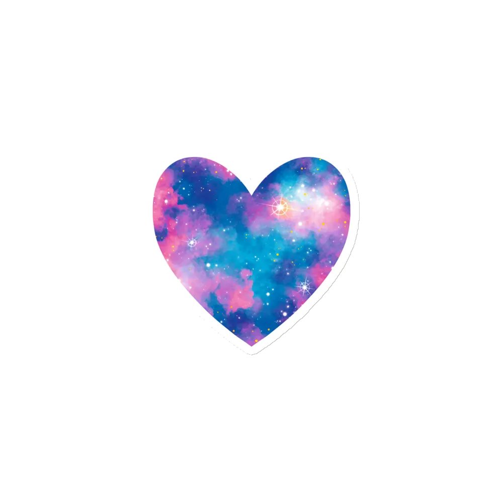 Cotton Candy Galaxy - Heart Magnet product image (4)