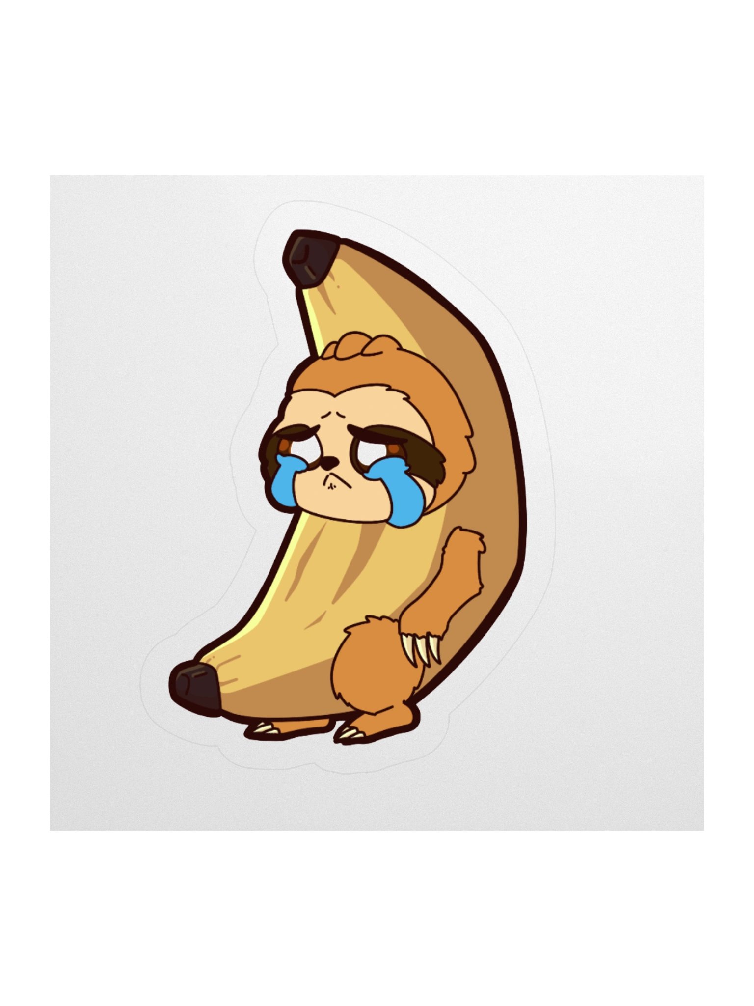Sad time Banansloth sticker product image (1)