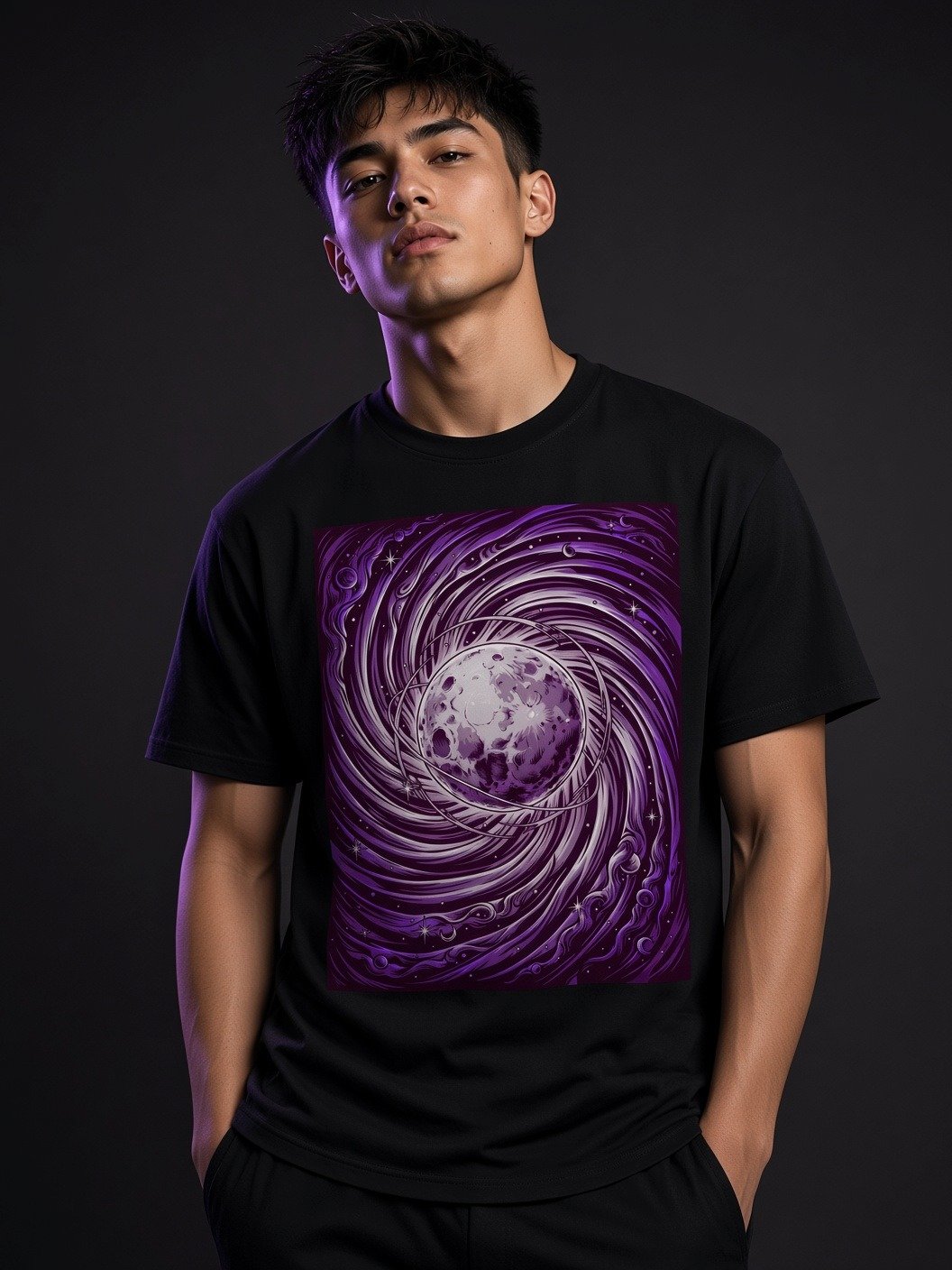 The Cosmic Swirl // Lunar Vortex Heavyweight Tee product image (2)