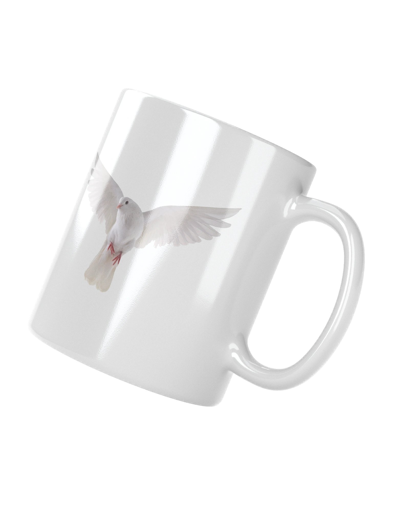 Glossy White Dove Mug product image (3)