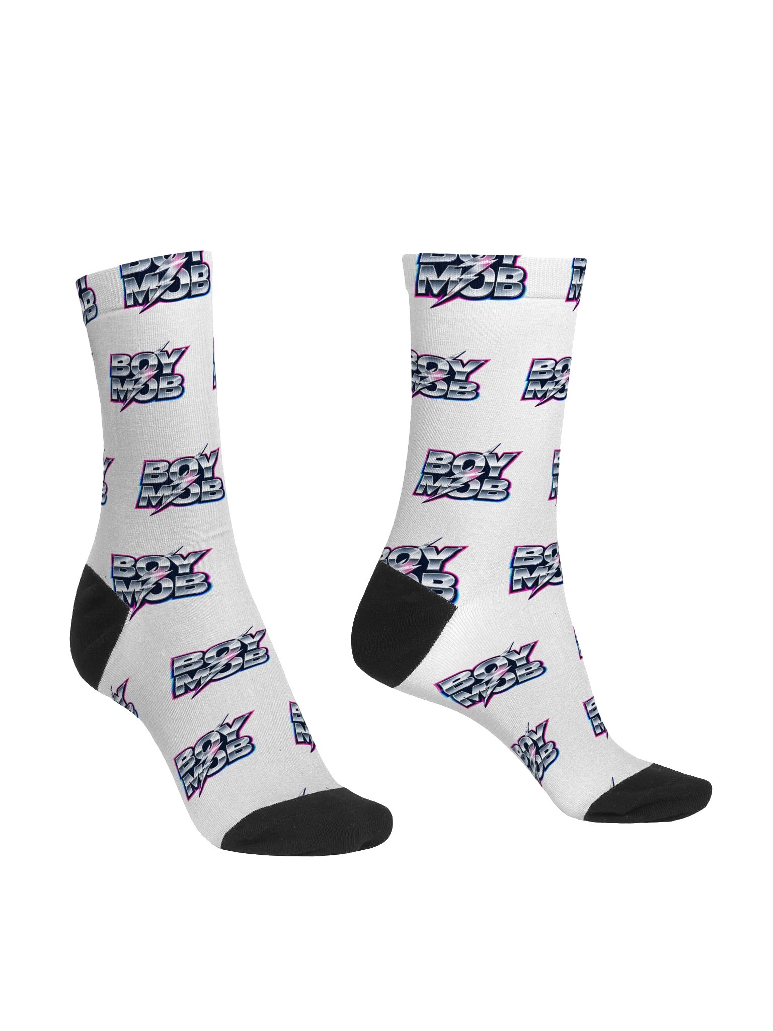 Boy Mob Neon Logo Crew Socks product image (3)