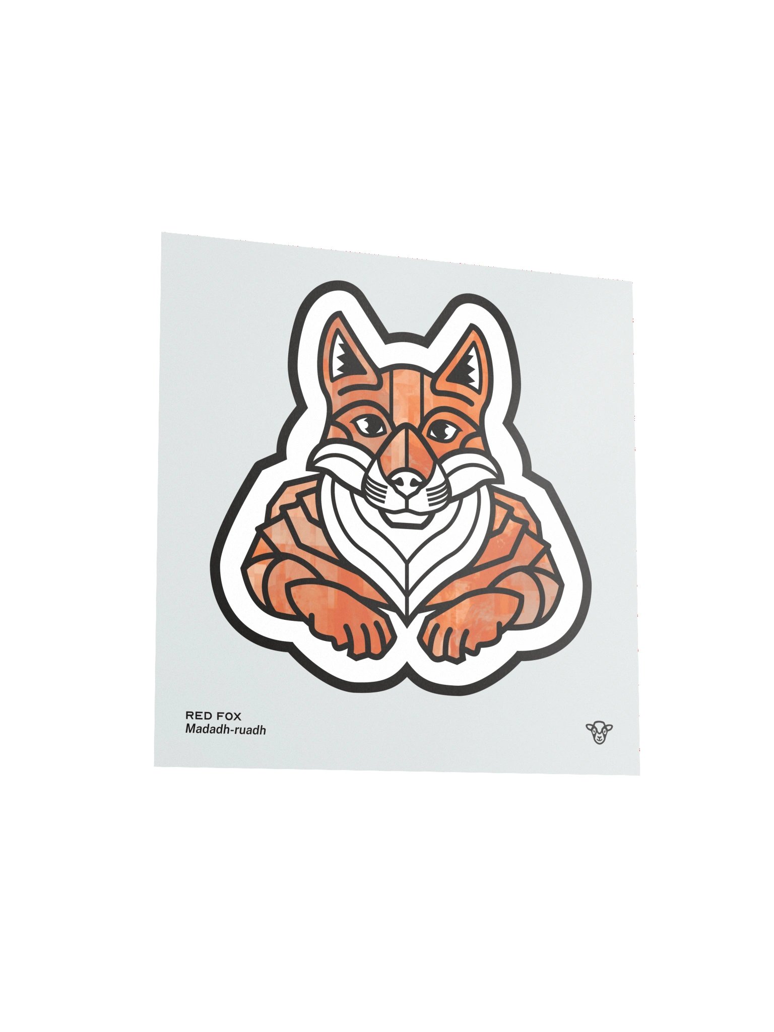 Red Fox Matte Square Print product image (3)