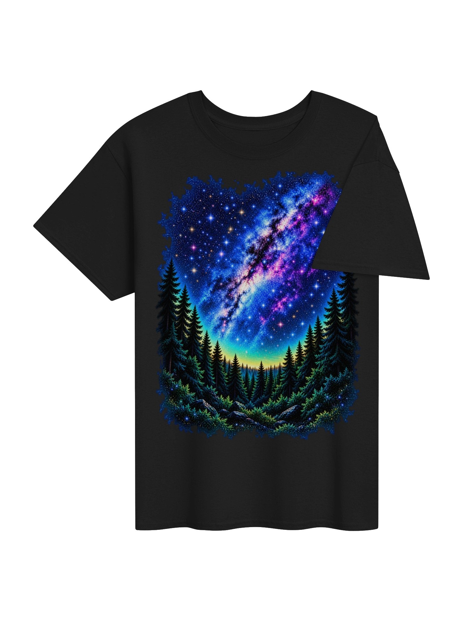 Into the Stars — Galaxy Forest Tee product image (4)