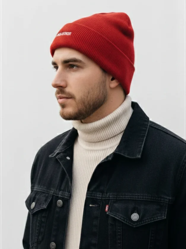 CONQUEROR Embroidered Beanie – Men’s Essentia product image (1)
