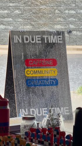 In Due Time is an excellent, home-based, black-owned cafe and listening bar, and I made sure to get 3 beverages to get the fu...