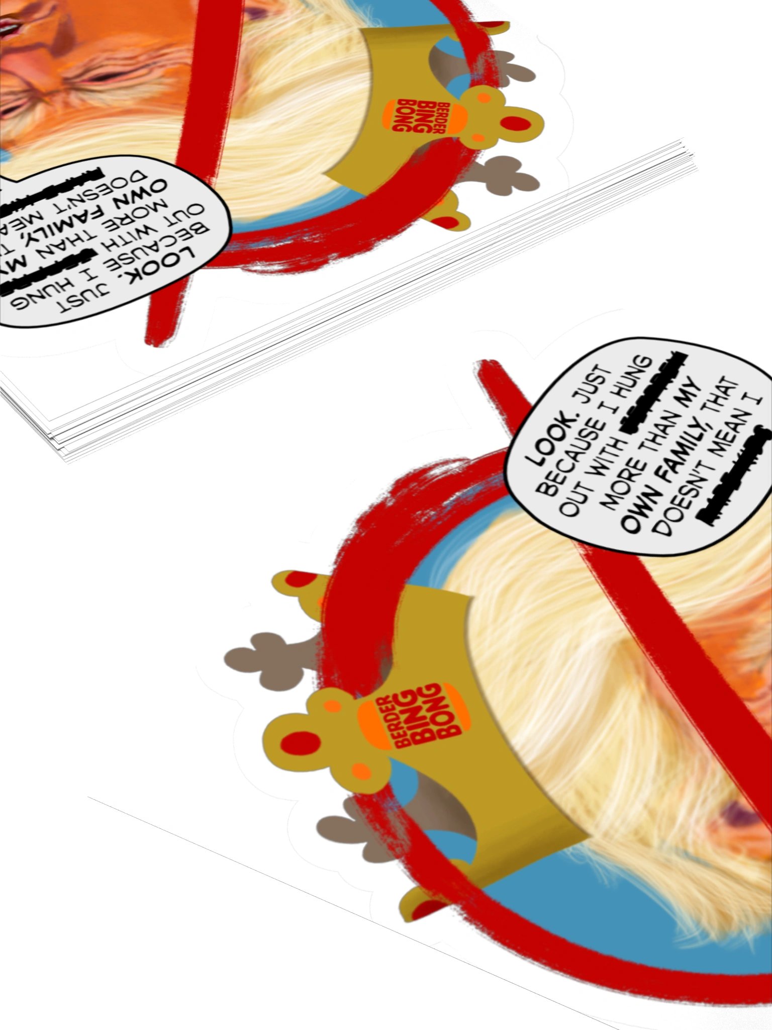 Redacted Kiss Cut Sticker product image (4)