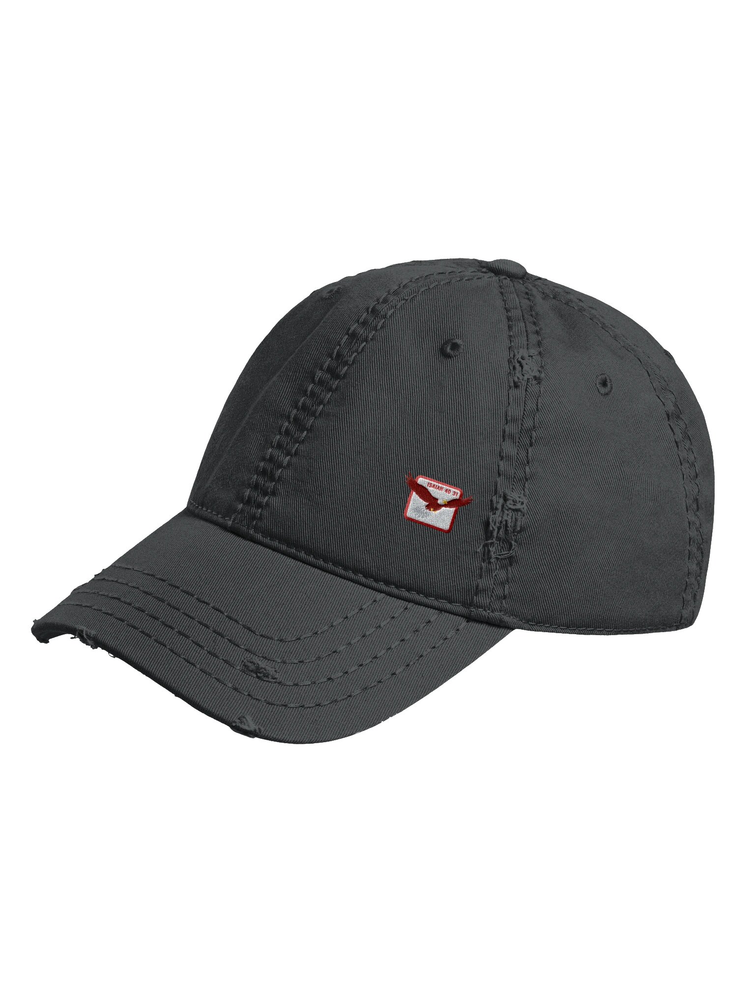 Isaiah 40:31 Eagle Distressed Dad Hat product image (3)