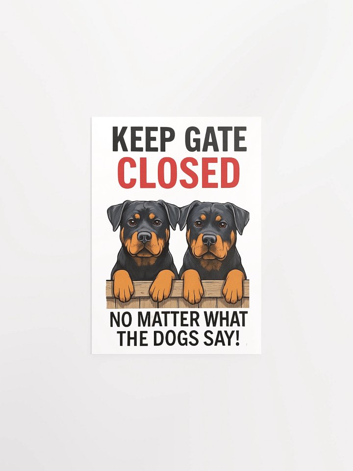 Rottweilers - Keep Gate Closed product image (4)
