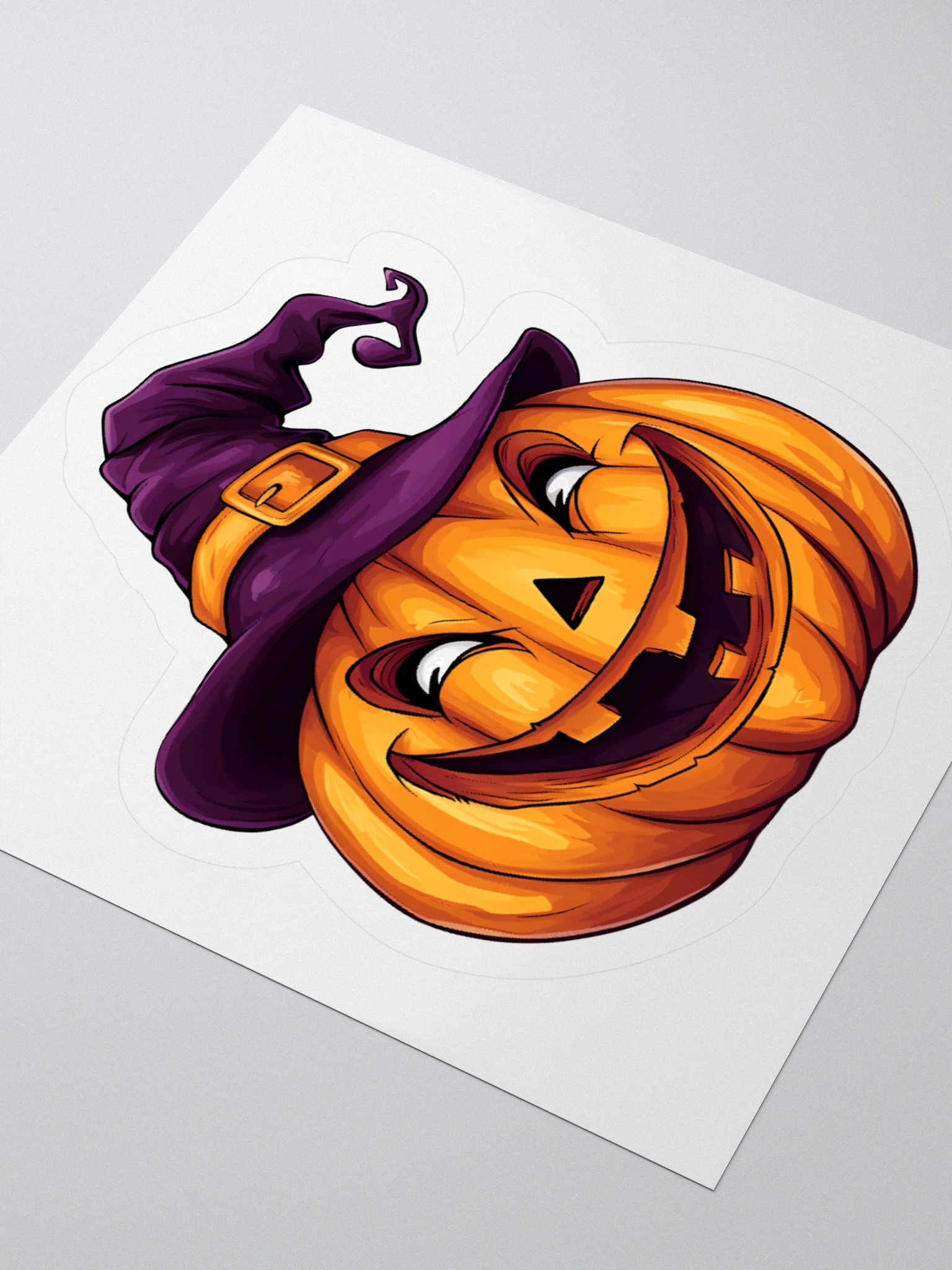Smiling Witch Jack-o-Lantern Sticker product image (7)