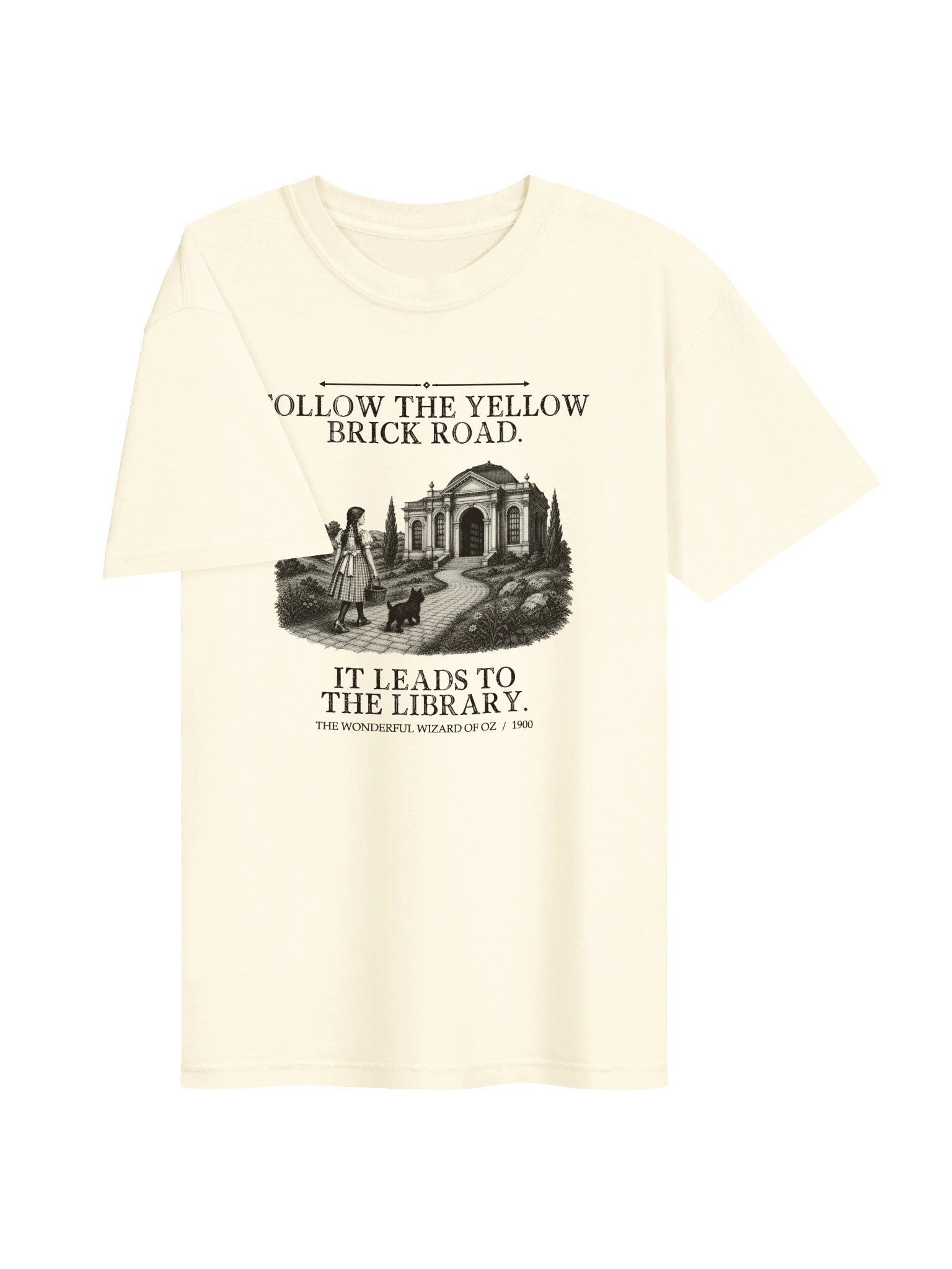 Follow Yellow Brick Road Leads Library -- The Wonderful Wizard of Oz Tee (Light) product image (9)
