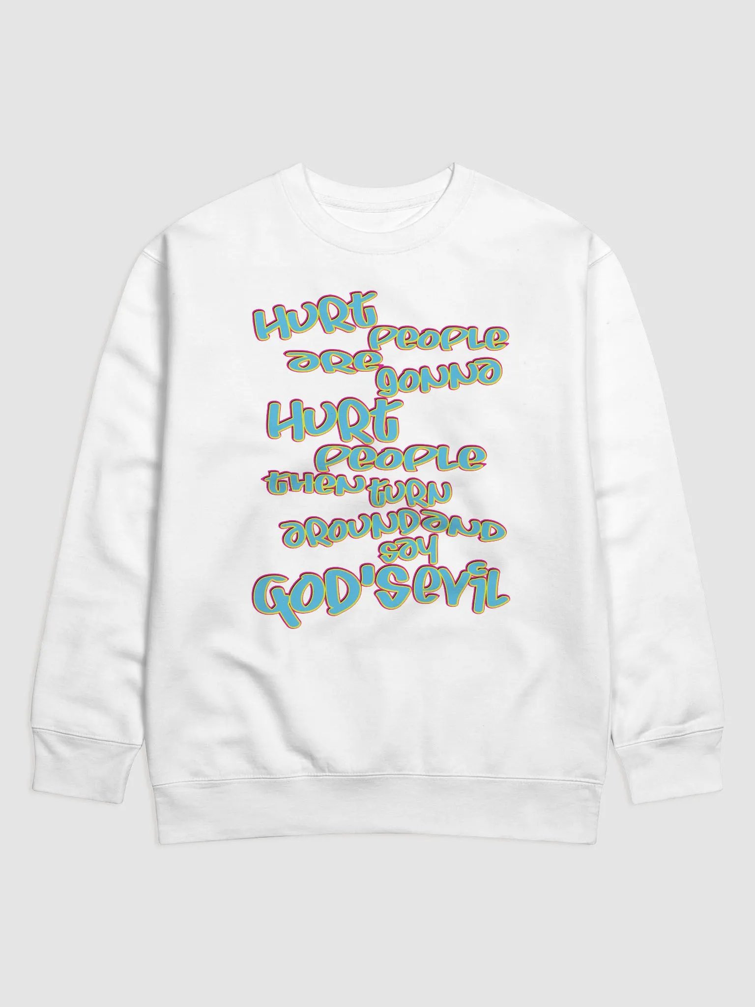 Hurt People - Blue Graffiti - Cotton Heritage Premium Sweatshirt product image (1)