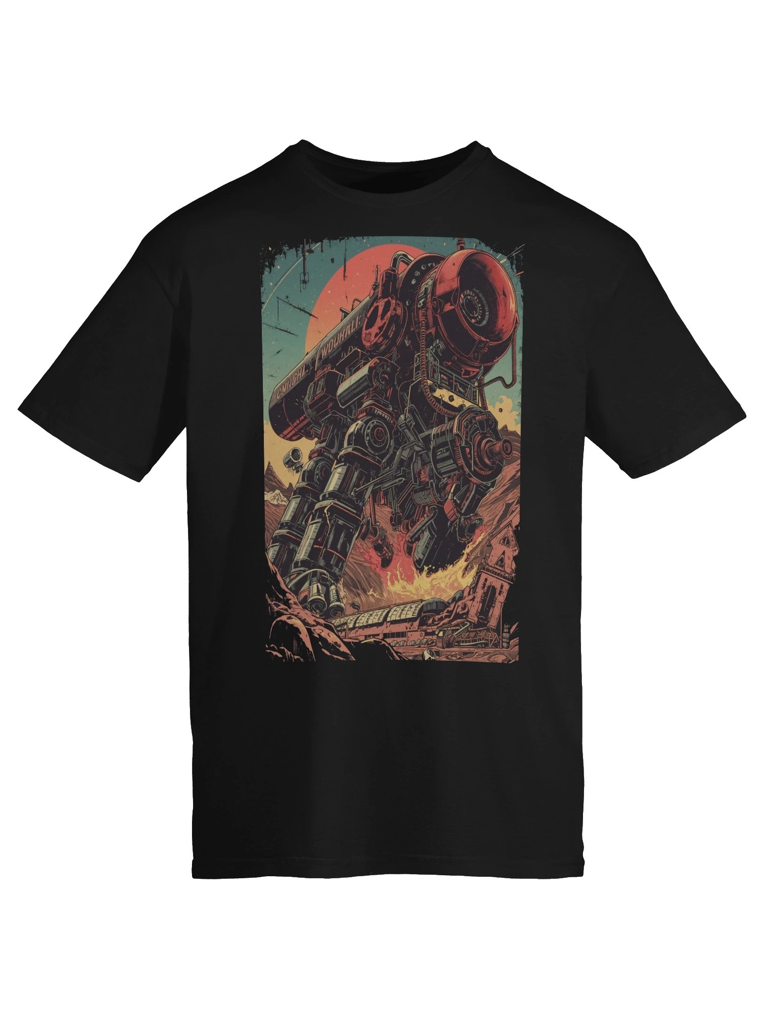 Retro Mech Desert Clash T-Shirt product image (4)