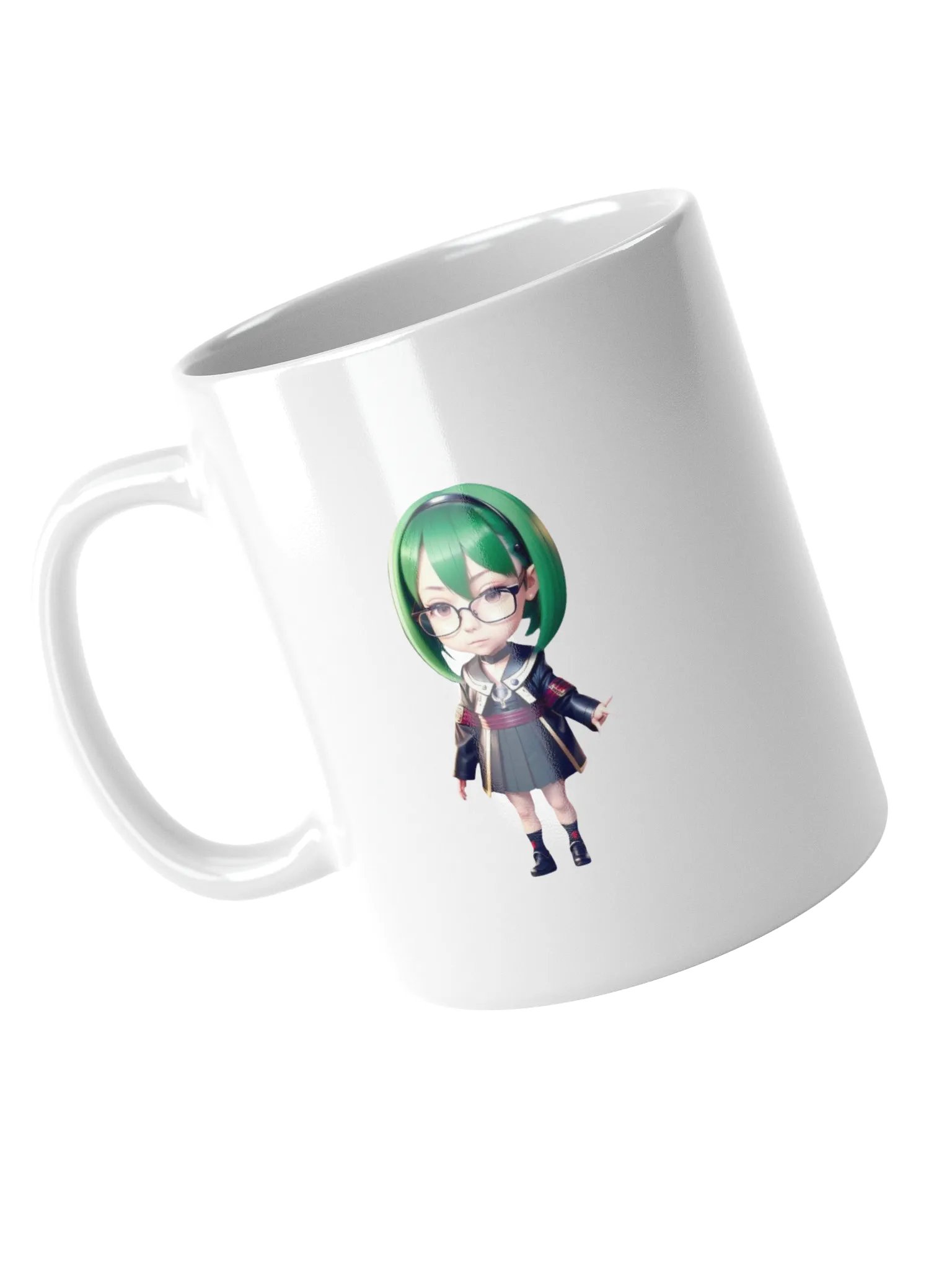 (Green CHIBI) K White Mug product image (3)