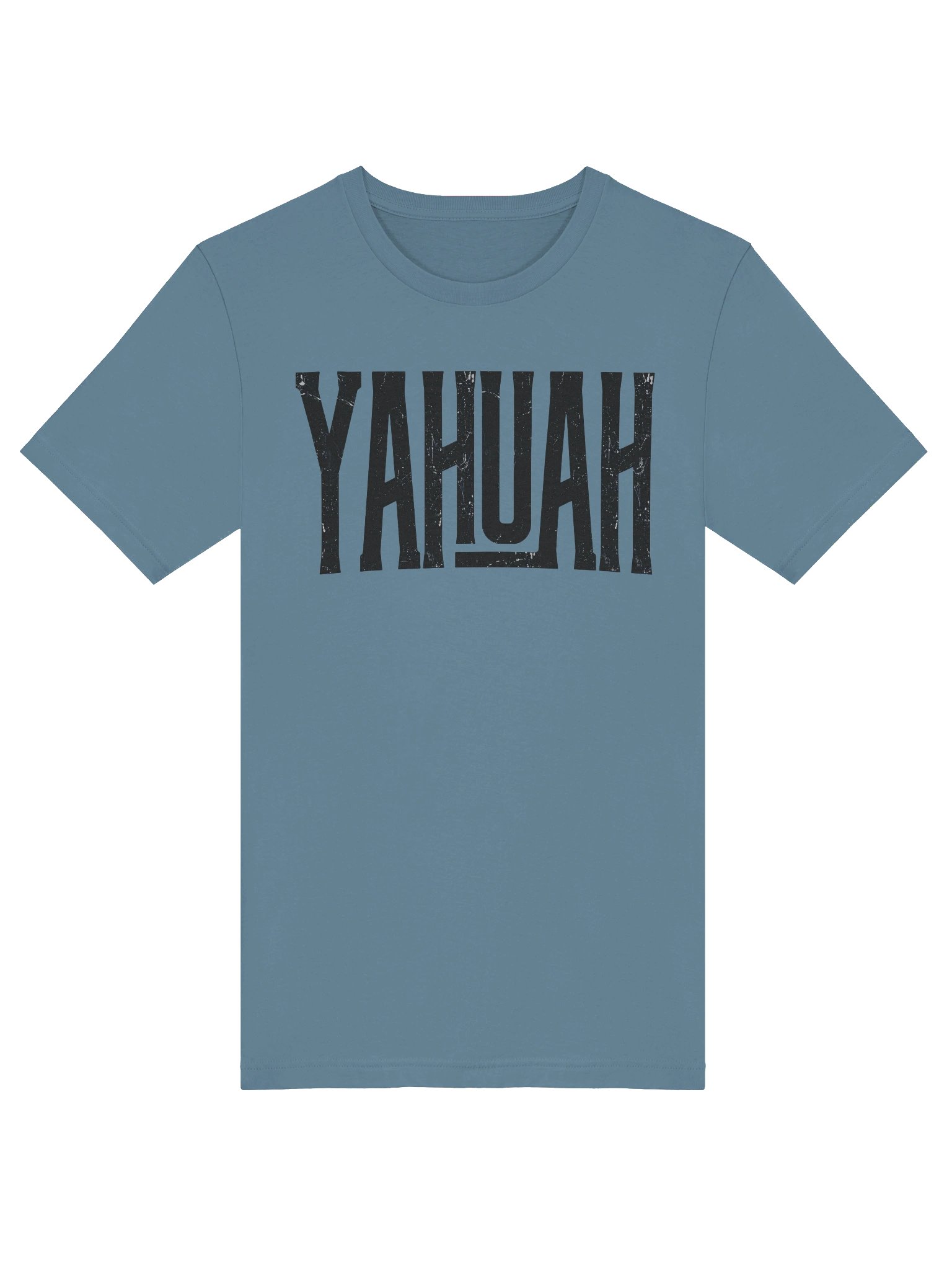 YAHUAH Distressed Graphic Art T-Shirt | Vintage Hebrew Faith Apparel | Unisex Tee product image (5)