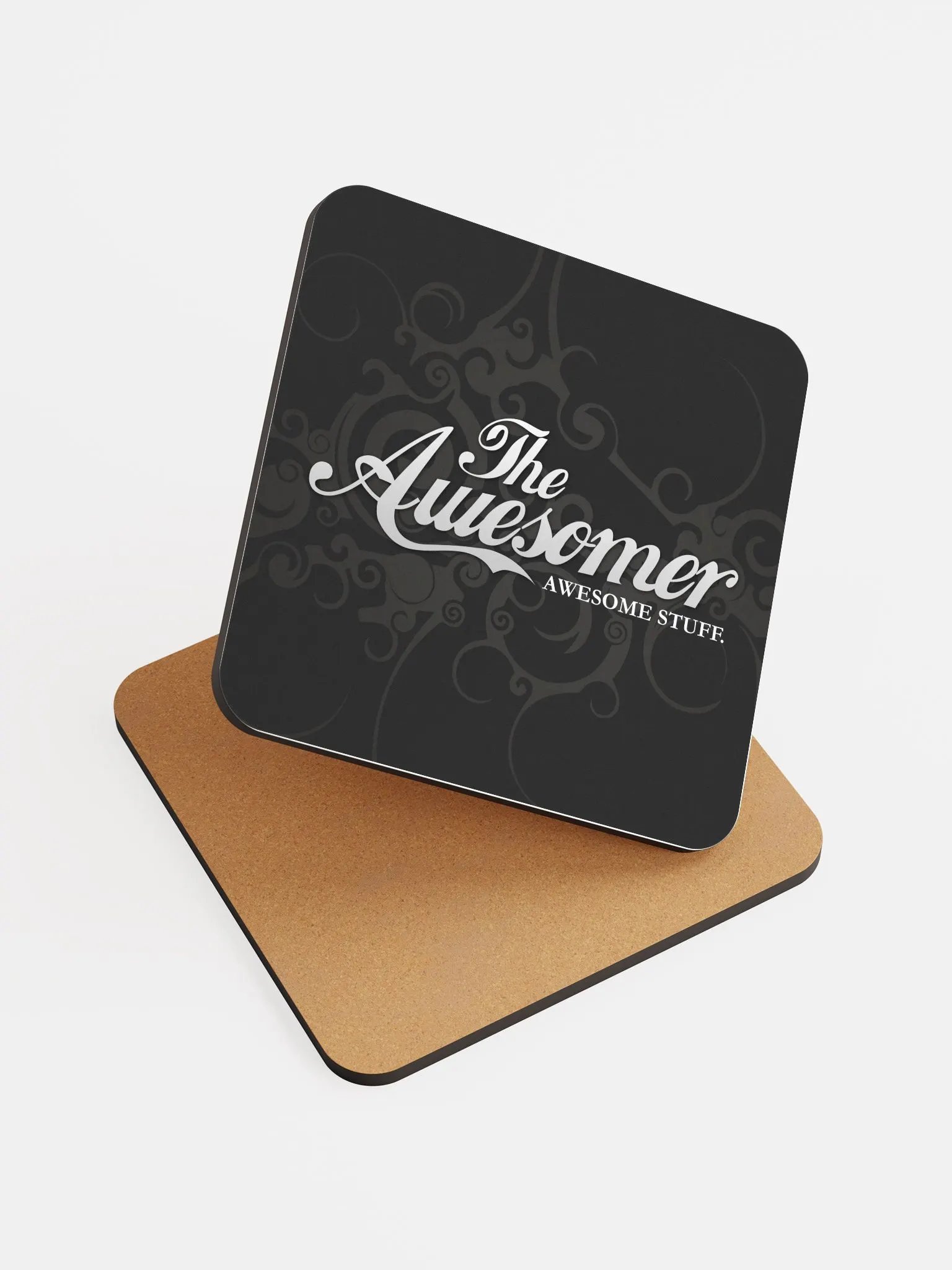 Awesomer Gloss Cork-Backed Coaster product image (6)