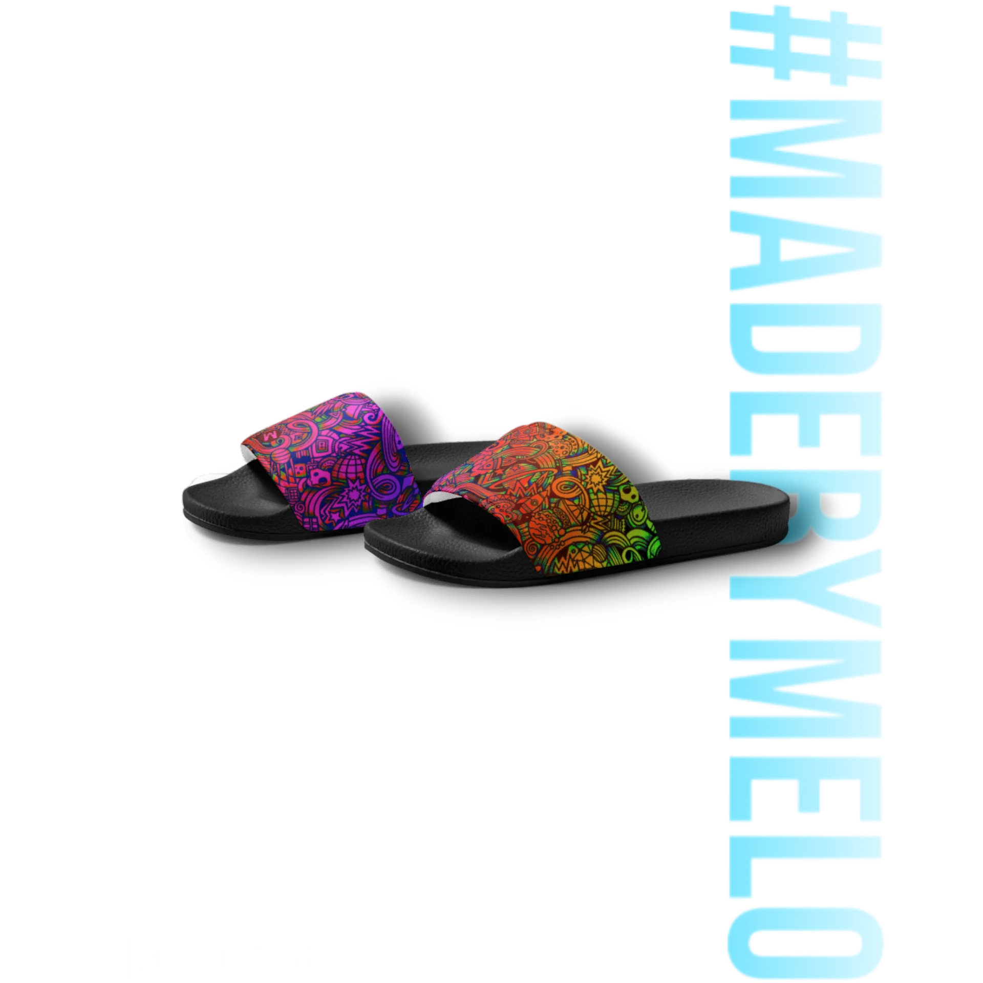 Rainbow Space Scribble - Men's Slides | #MADEBYMELO product image (6)