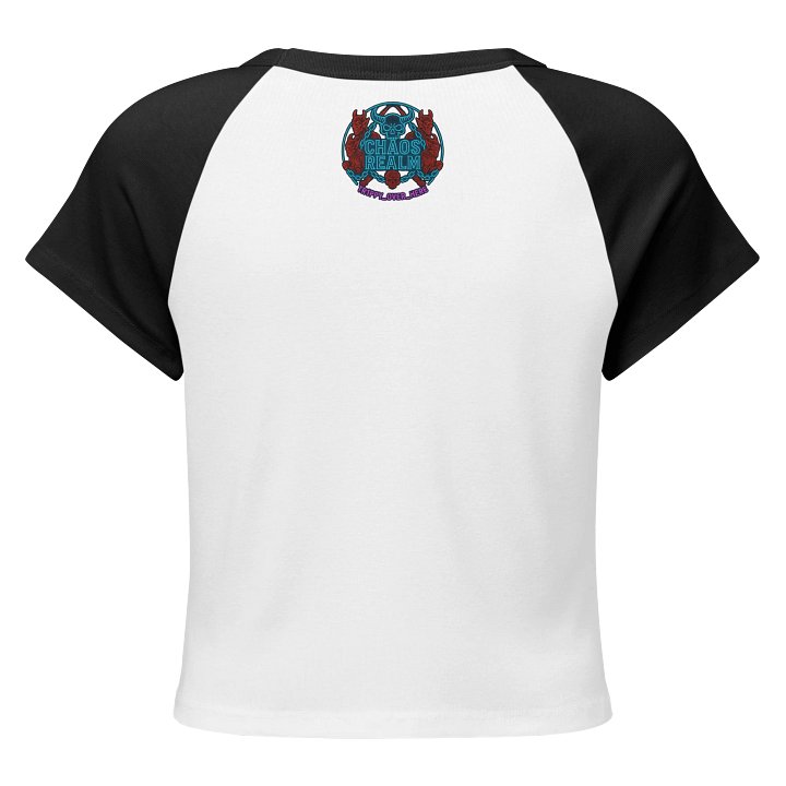 Chaos Realm Neon Skull Raglan Tee product image (2)