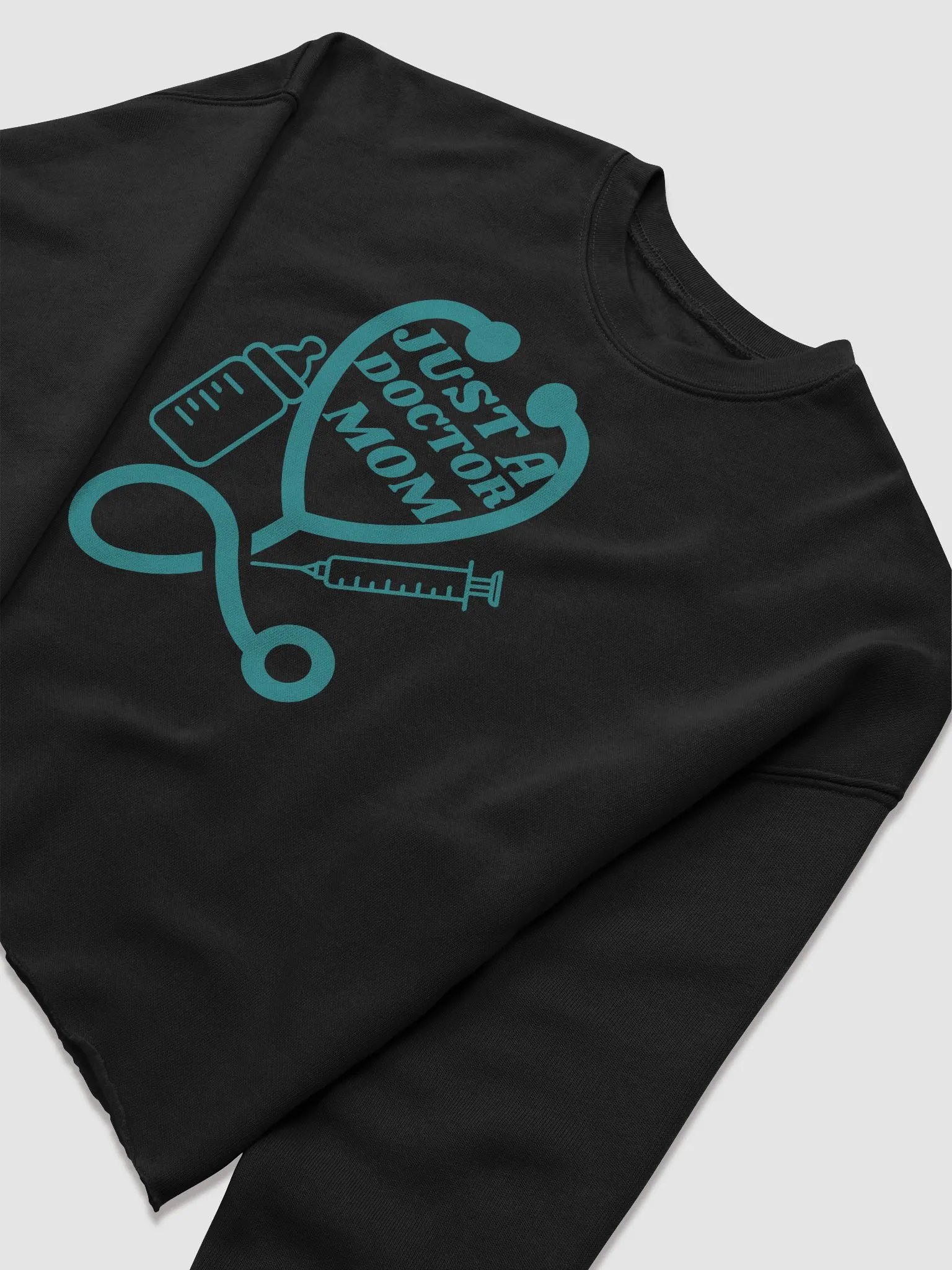 Doctor Mom Graphic Fleece Crop Sweatshirt product image (15)