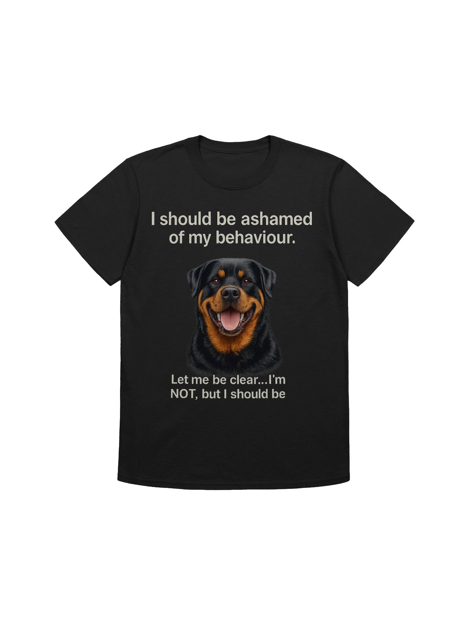 Ashamed Rottweiler Tee product image (1)