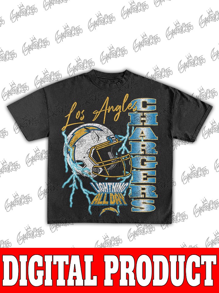 Los Angeles Chargers Electrifying 90s Bootleg Graphic product image (1)