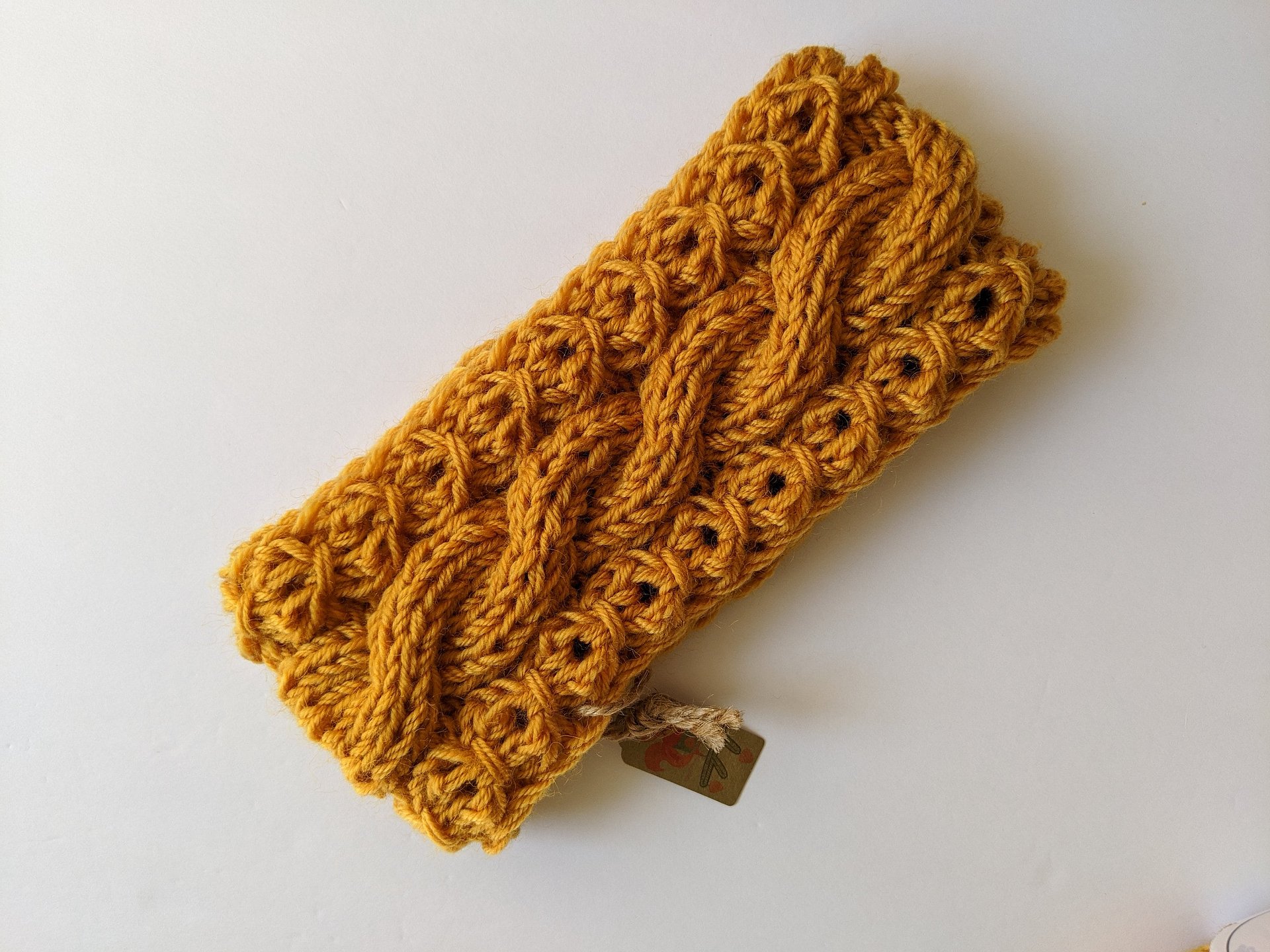 Chunky Mock Cable Knit Headband Pattern product image (4)