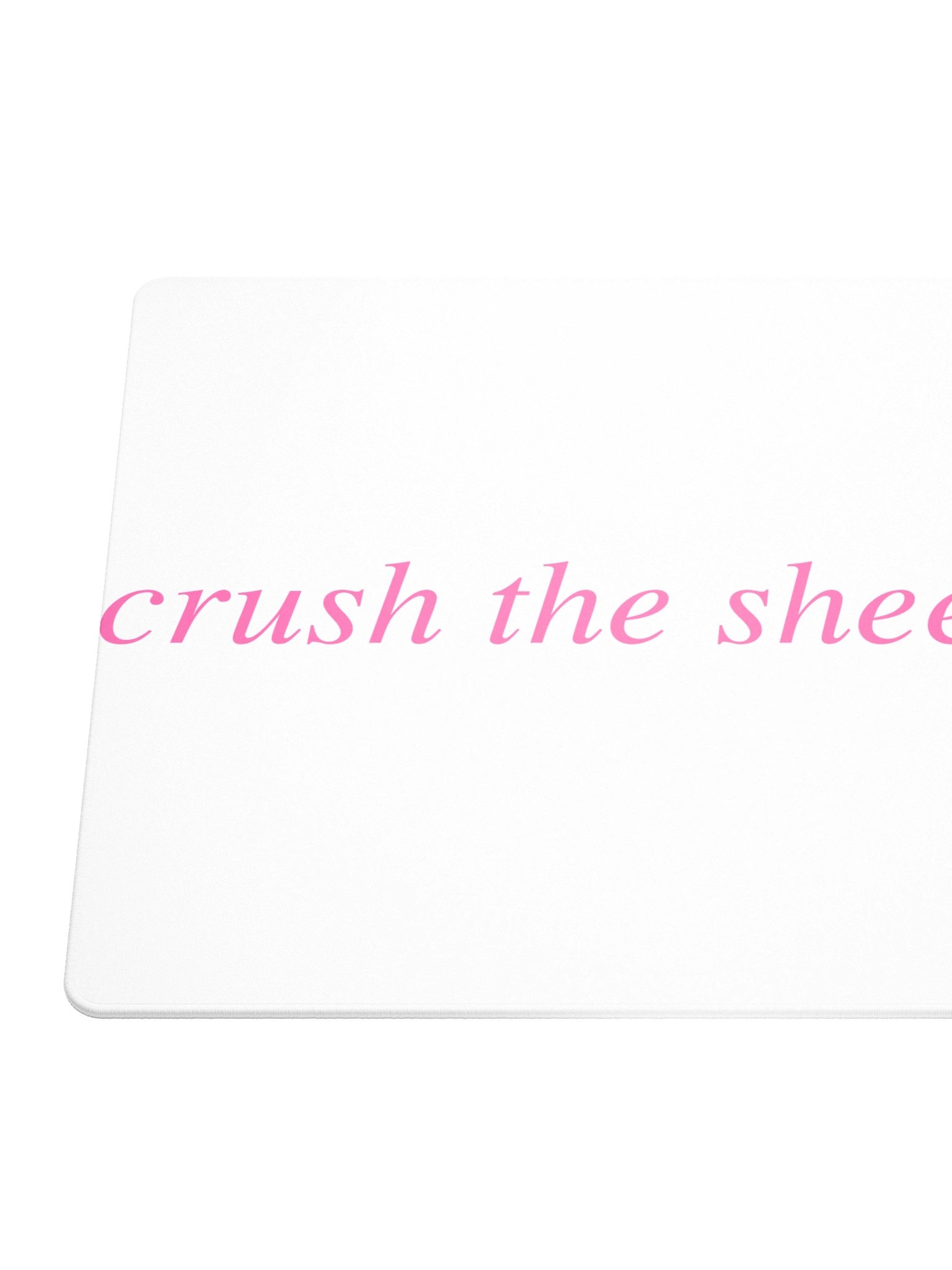 No ShopCo | Crush the Sheeple Gaming Mouse Pad - Pink on White product image (6)