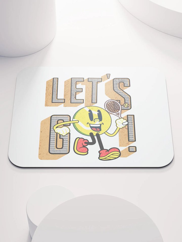 Lets Go Mascot Tennis Ball Mouse Pad product image (2)