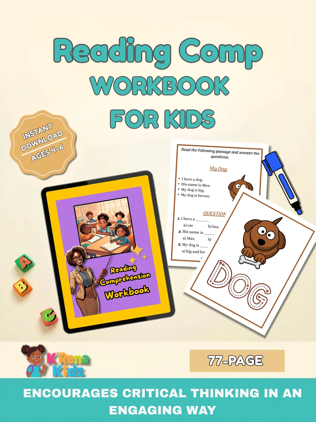 Reading Comprehension Workbook product image (1)