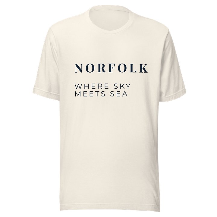 Norfolk Where Sky Meets Sea T-Shirt | Norfolk Coast Lifestyle Clothing product image (1)