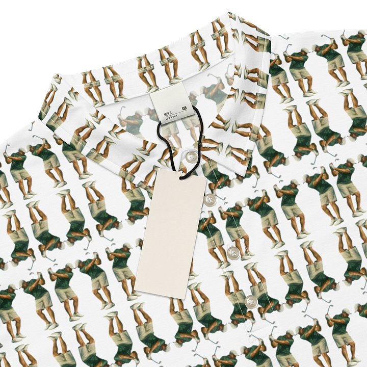 Abstract Pro Swing: Geometrischer Golf-Allover Men's Polo product image (2)
